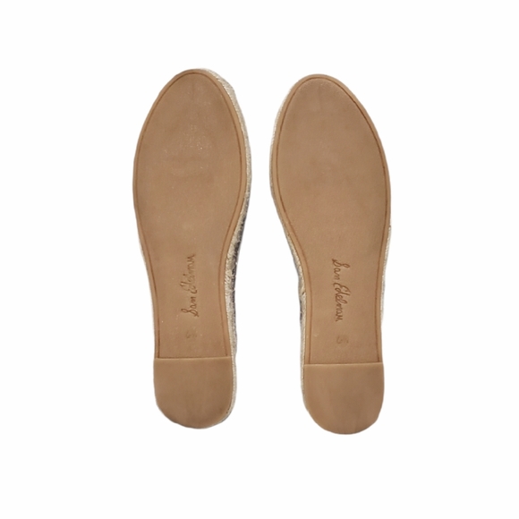 WOMEN'S SAM EDELMAN KERRY MULE ESPADRILLE METALLIC SEQUIN SLIP-ONS SIZE … - Picture 9 of 9